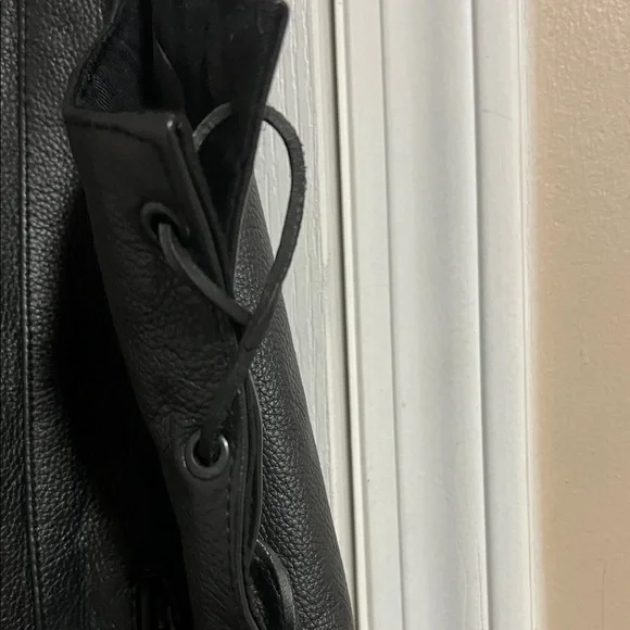 CMC Black Leather Vest with Side Laces - Picture 7 of 16